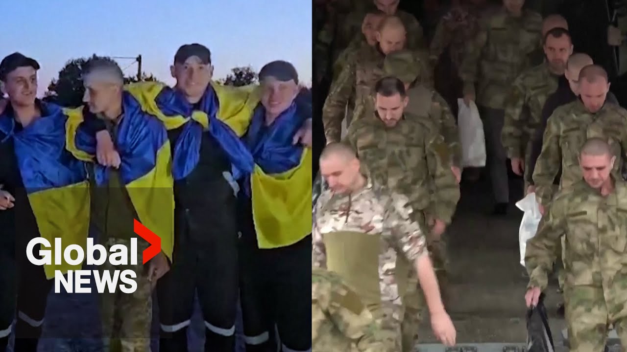 90 Russian, Ukrainian prisoners of war return home following prisoner swap