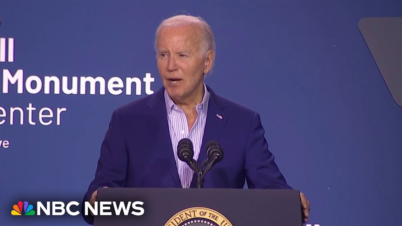 Biden speaks at the opening of Stonewall National Monument Visitor Center