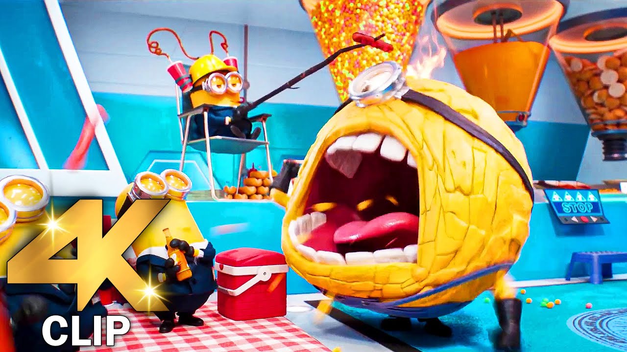 Birth Of Mega Minions Scene | DESPICABLE ME 4 (2024) Movie CLIP 4K