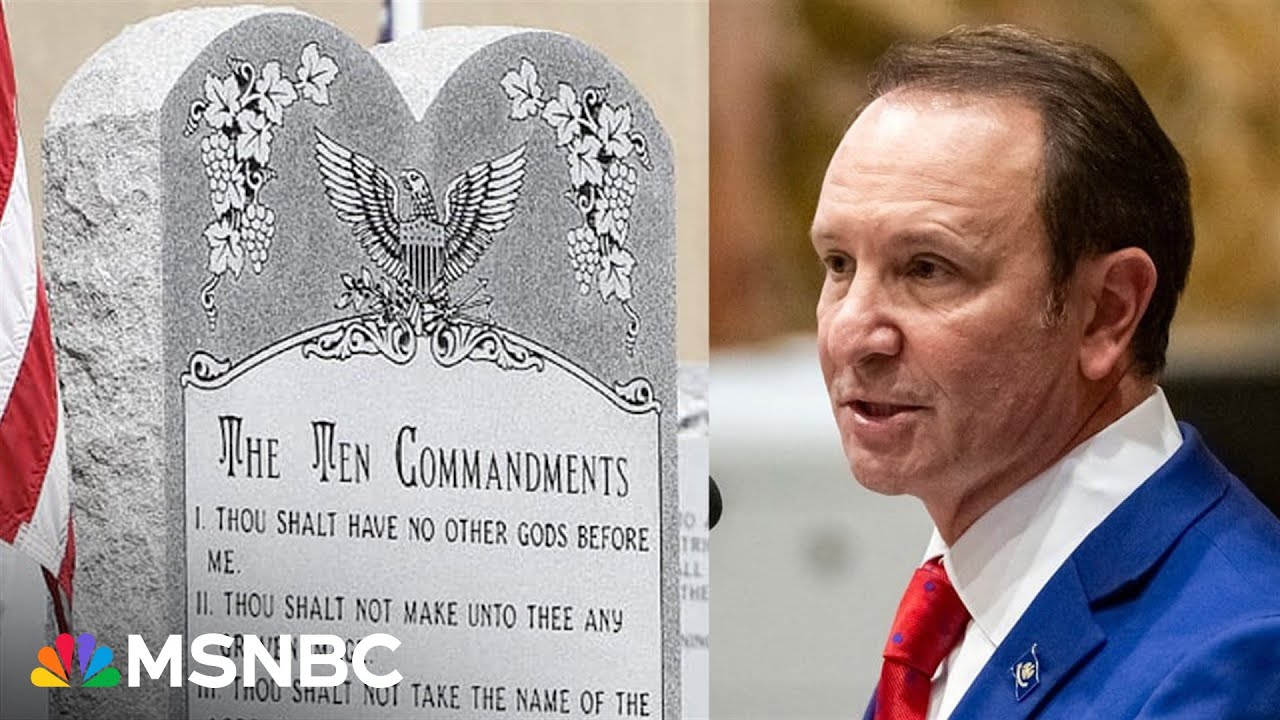 ‘Can’t wait to be sued’: Louisiana governor speaks out on controversial Ten Commandments law