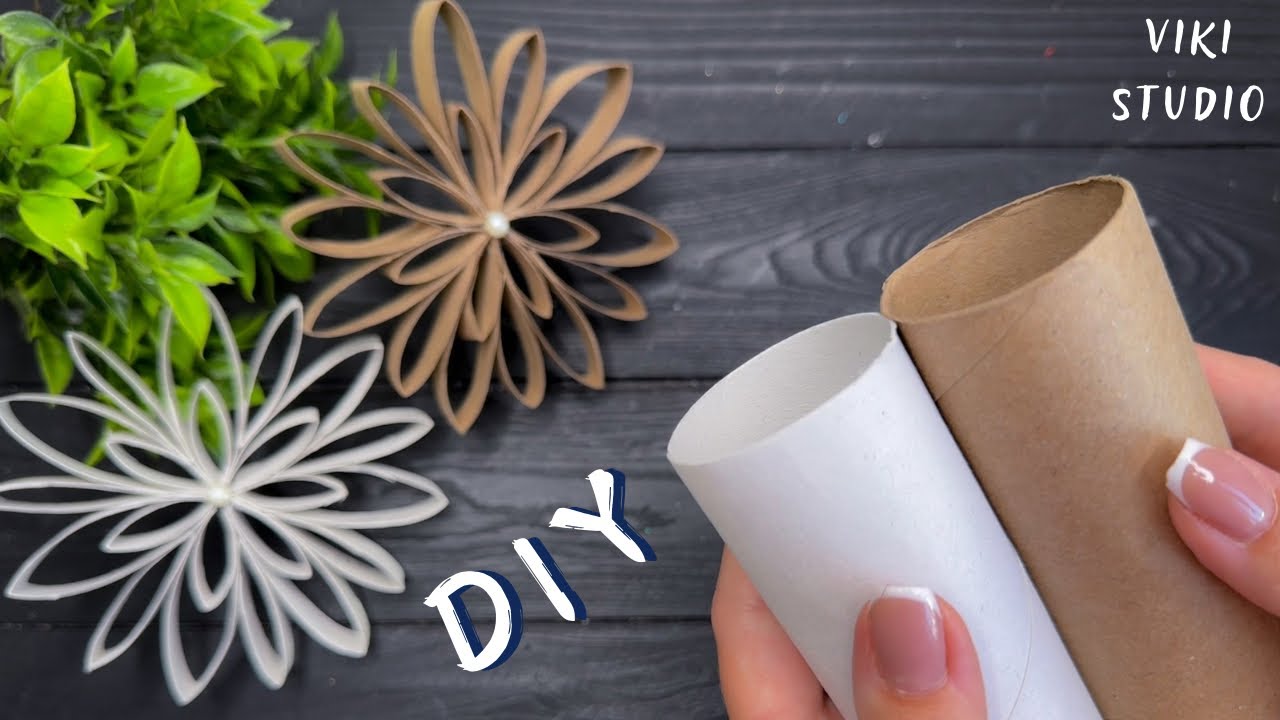 Easy Recycling Craft Idea Paper Decoration DIY Paper Rolls