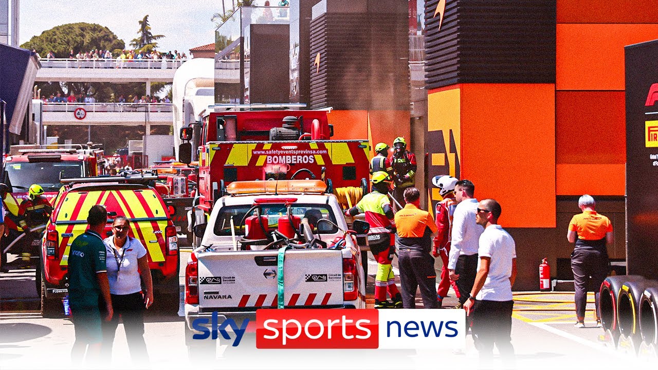 Fire breaks out at McLaren hospitality area ahead of Spanish Grand Prix