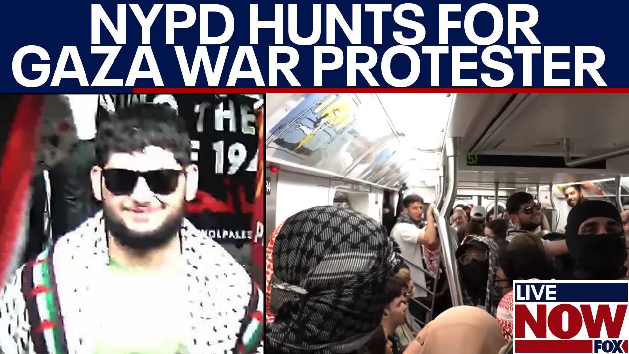 Gaza War protester hunted by NYPD after antisemitism on NYC subway, police say | LiveNOW from FOX