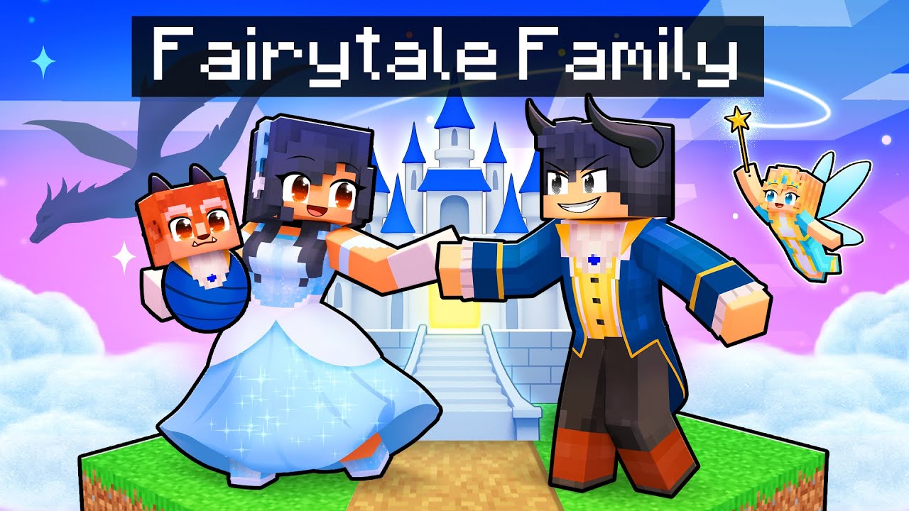 Having a FAIRYTALE FAMILY in Minecraft!