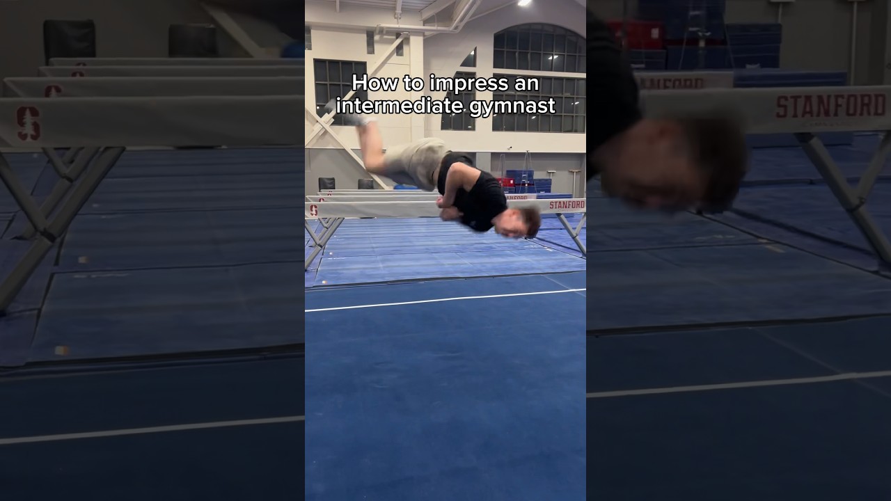 How to impress a gymnast 🤯 #gymnast #gymnastics #sports #olympics #ncaa #olympic #flip #parkour #d1