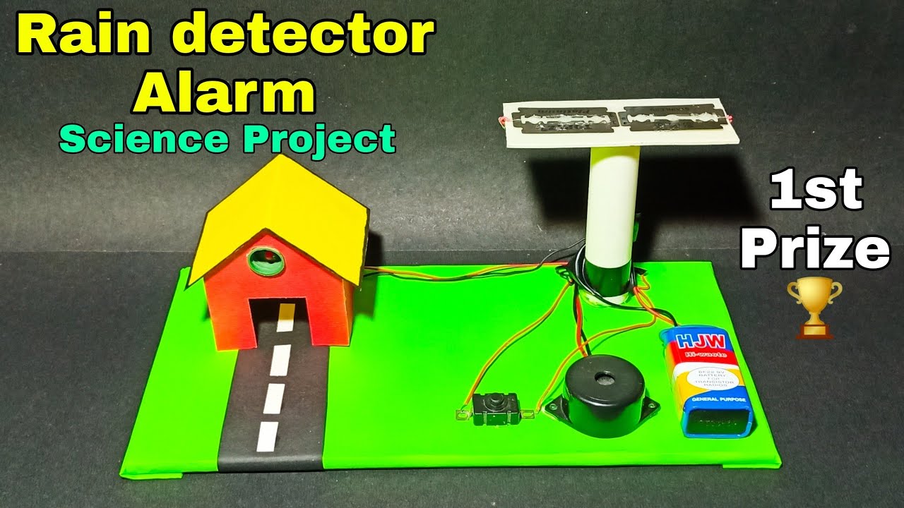 How to make rain Detector Alarm | How to make a rain alarm project | Rain detector alarm