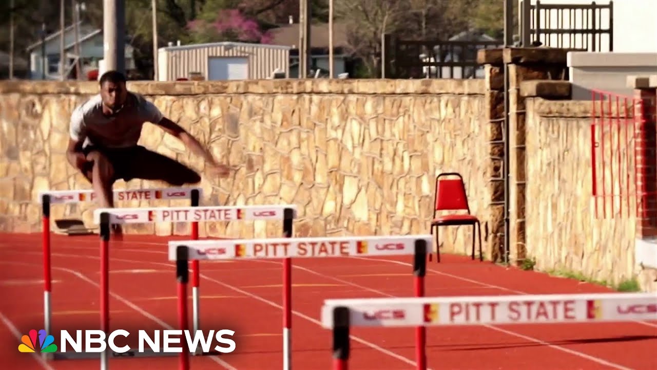 Hurdler Cordell Tinch was selling cell phones two years ago, now he’s competing at Olympic trials