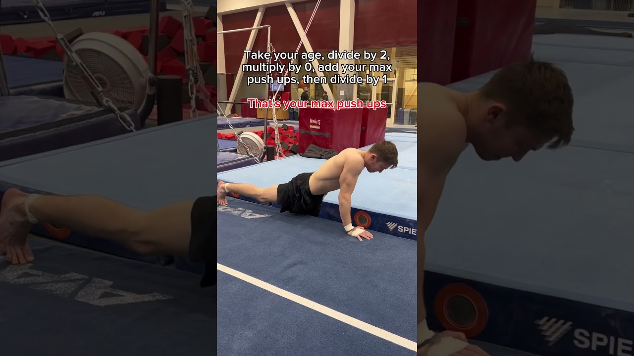 If this isn’t your max push-up you are weak 😐 #gymnastics #olympics #gymnast #sports #ncaa #pushup