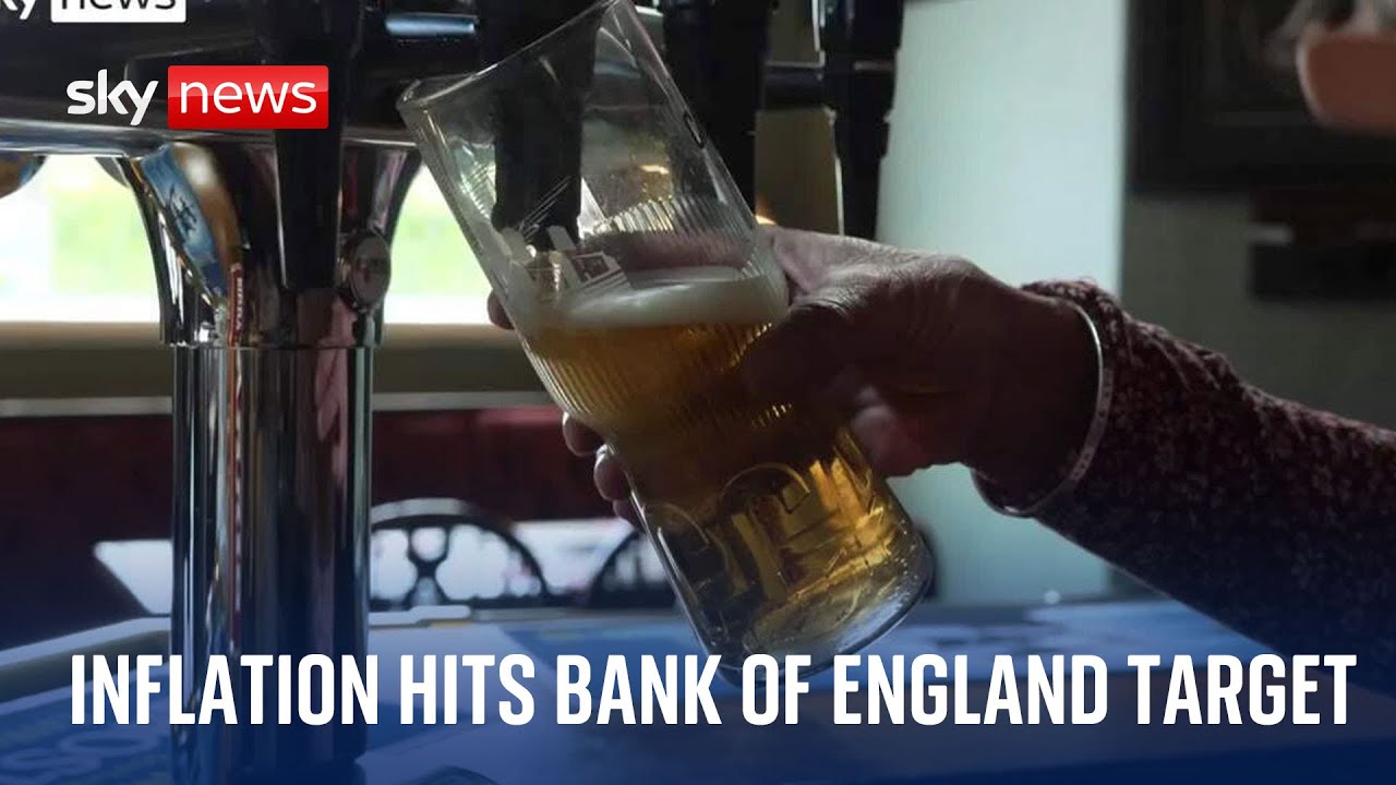 Inflation returns to Bank of England’s target level