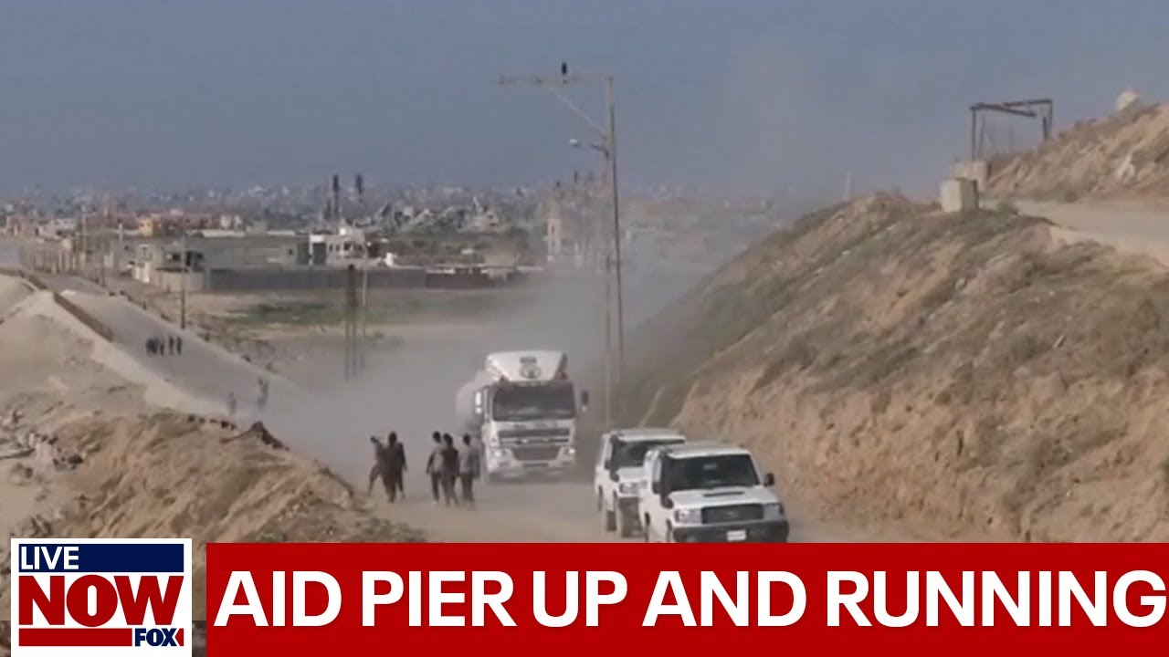 Israel-Hamas: $230M aid pier in Gaza up and running after major setbacks | LiveNOW from FOX