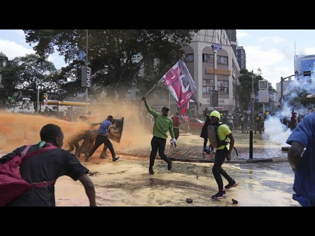 Kenya’s parliament set on fire after protests against controversial tax changes turn to riots