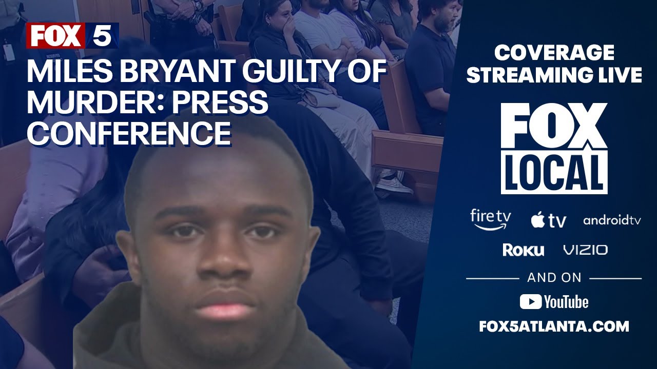 LIVE: Miles Bryant guilty, press conference on verdict