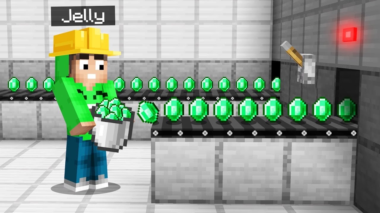 My New *EMERALD FACTORY* On SQUID ISLAND! (Minecraft)