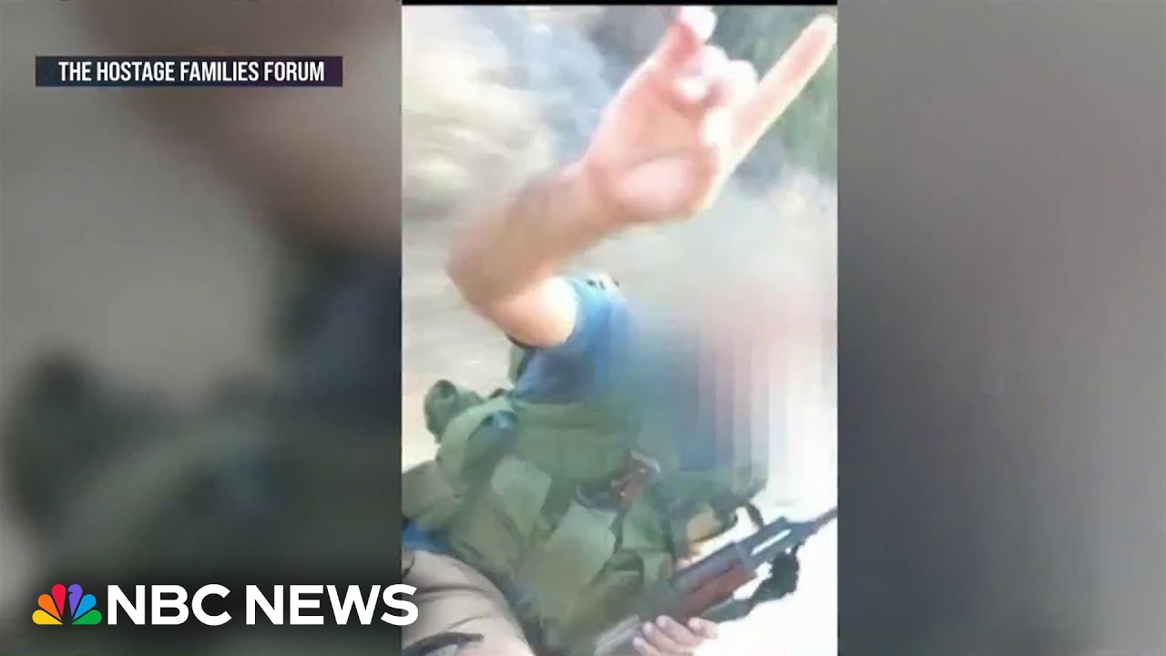 New video shows American and two other hostages during Hamas abduction
