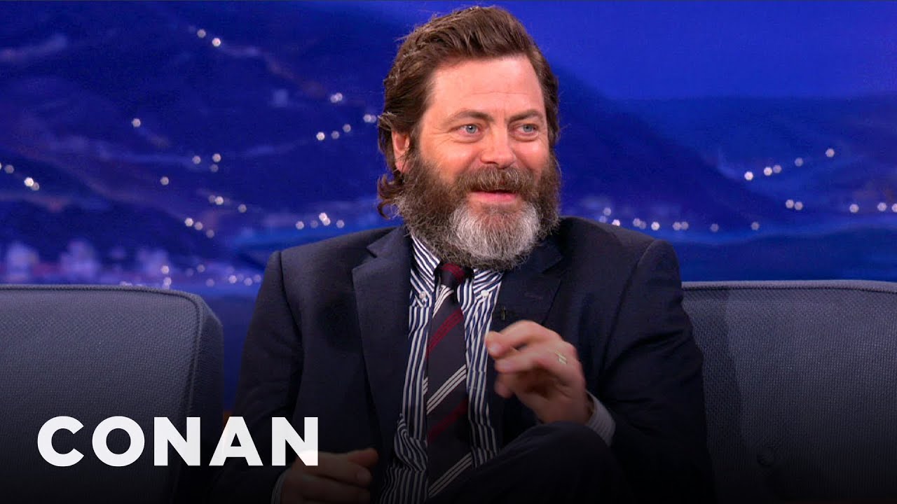 Nick Offerman & Megan Mullally’s Love Was Ordained By Nature | CONAN on TBS