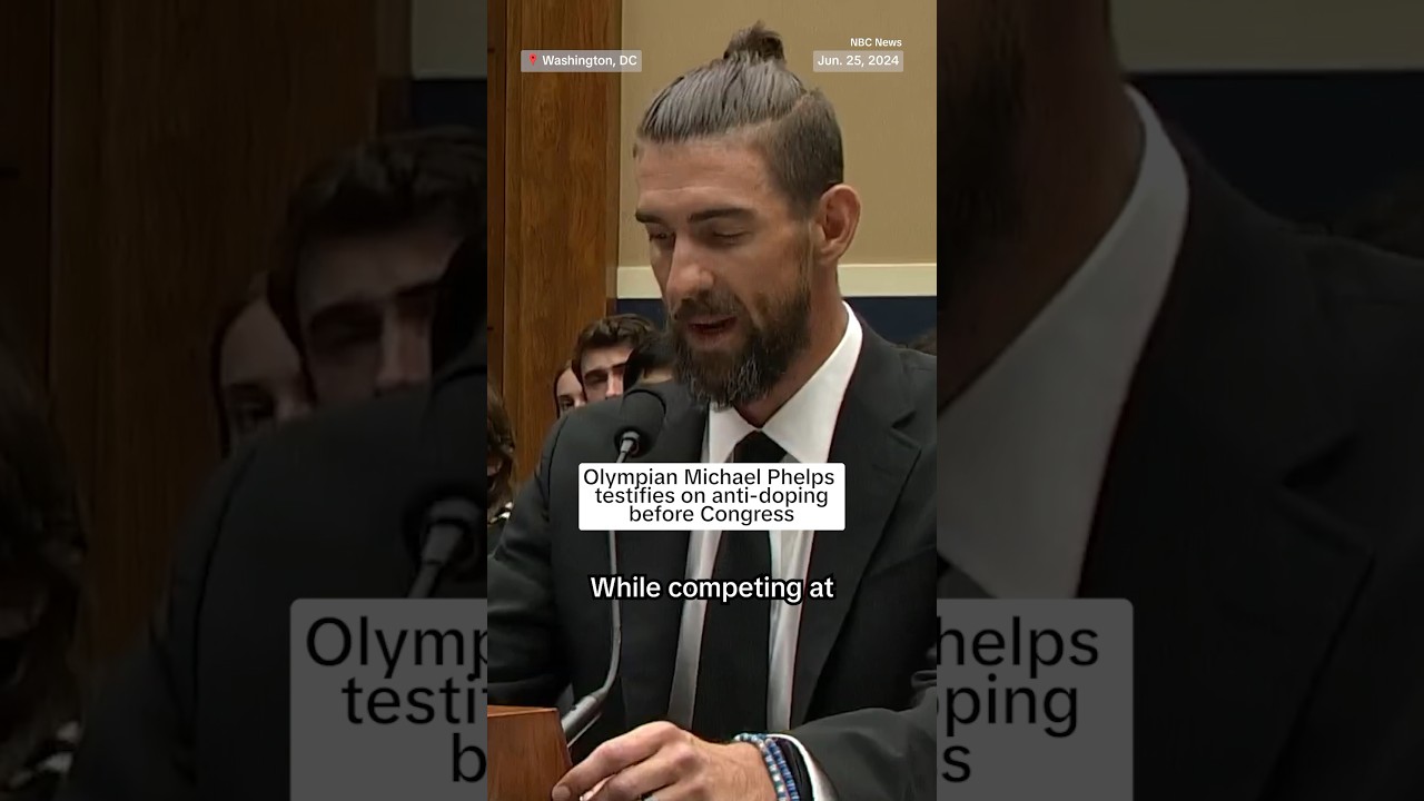 Olympian Michael Phelps testifies on anti-doping before Congress