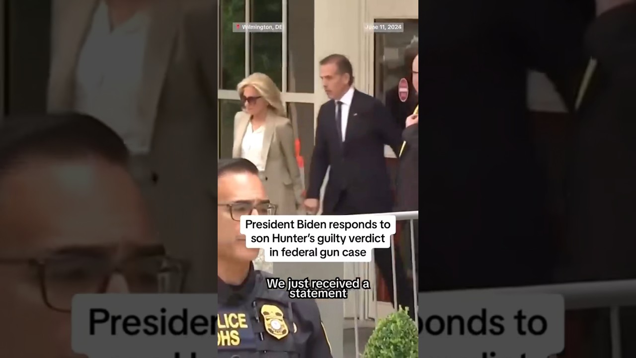 President Biden responds to son Hunter’s guilty verdict in federal gun case