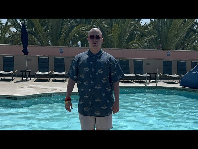 pushing steak into the pool at 10,000 likes