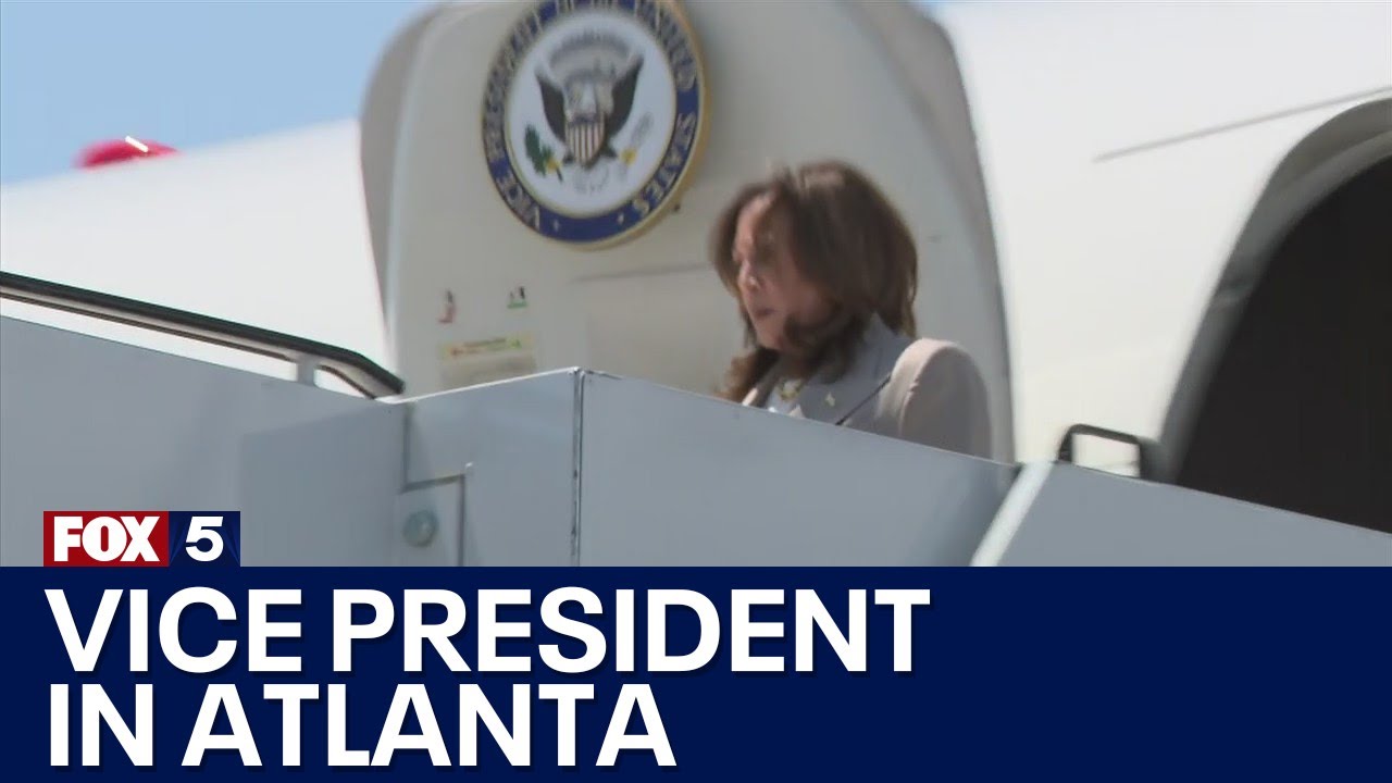 RAW: VP Kamala Harris arrives in Atlanta | FOX 5 News