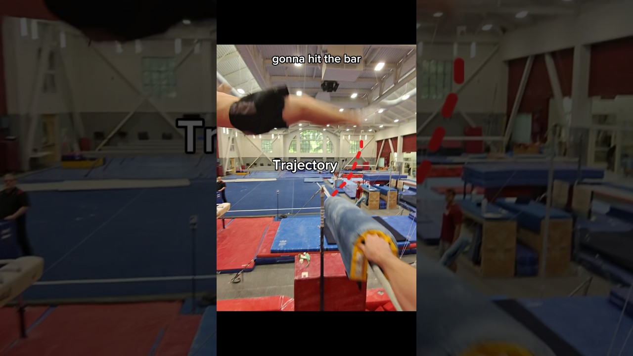 Spotters are literally life savers 🤯 #gymnastics #gymnast #spot #save #fail #olympics #pov #sports