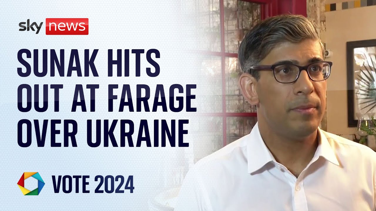 Sunak brands Farage ‘dangerous’ after ‘playing into hands of Putin’ over Ukraine war