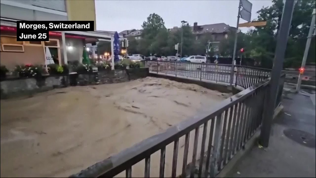 Swiss Alps Slammed by Severe Flooding, Landslides