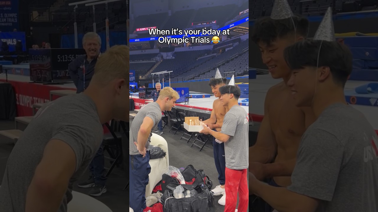 The coach was not happy 😂 HAPPY BIRTHDAY COLT 🎉🎂 #gymnastics #gymnast #sports #olympics #sports