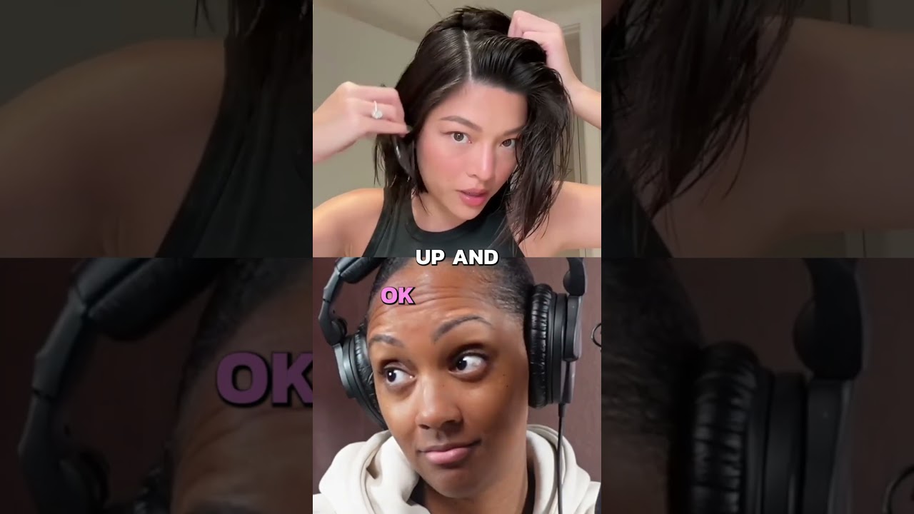 THIS HAIR HACK ISN’T FOR BLACK WOMEN #SHORTS #REACTION #HAIR #HACK