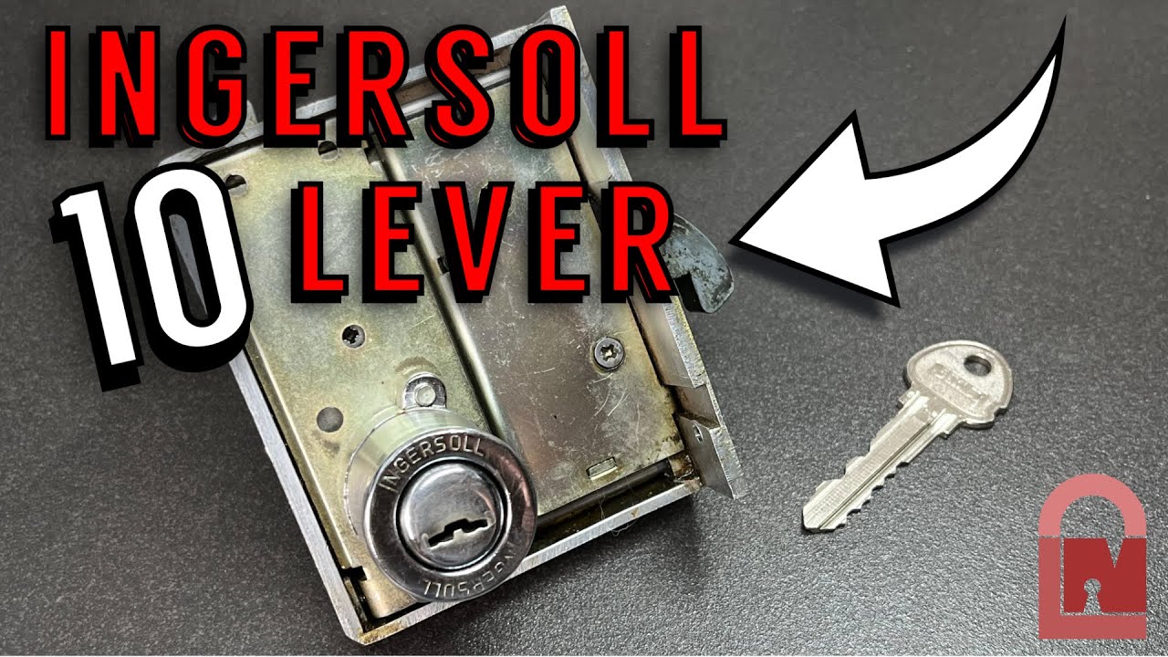 10 Lever Ingersoll Impregnable Door Lock Pick and Gut
