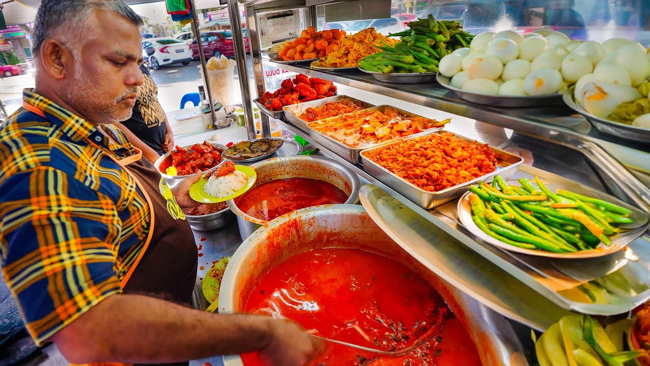 14 Hours Eating Best INDIAN STREET FOOD in Penang, Malaysia!! 🇲🇾