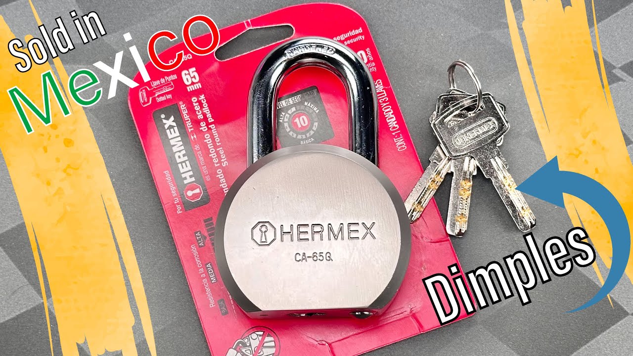 [1596] Hermex’s Dimple-Core Round Body Padlock (CA-65Q)