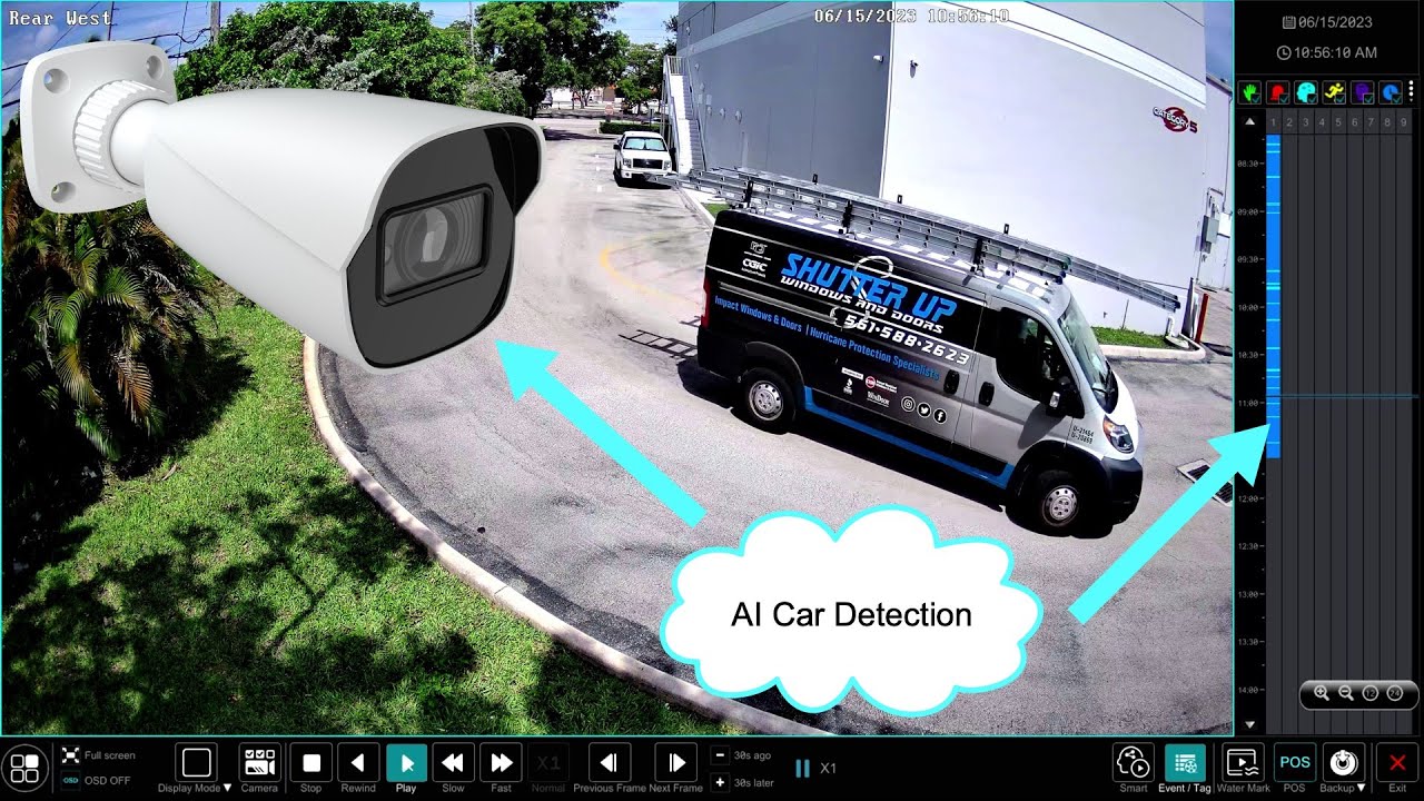 AI Security Camera Object Detection Video Search on NVR