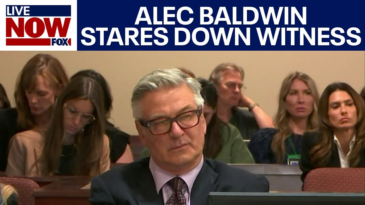 Alec Baldwin Trial Stare Down: Alec locks eyes with officer that was at the scene | LiveNOW from FOX