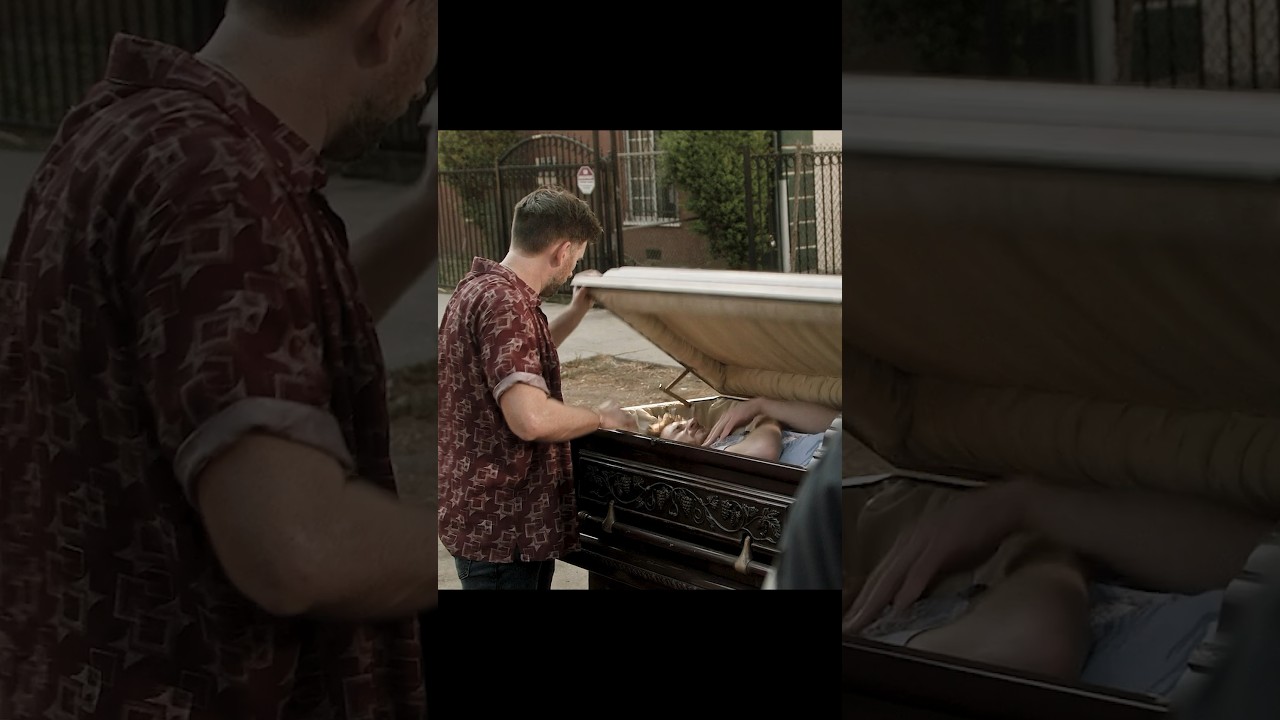 Asleep in the coffin😨 #movie #series