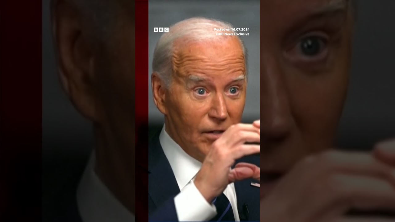 Biden calls remark about putting Trump in bullseye ‘mistake’. #Biden #Trump #BBCNews