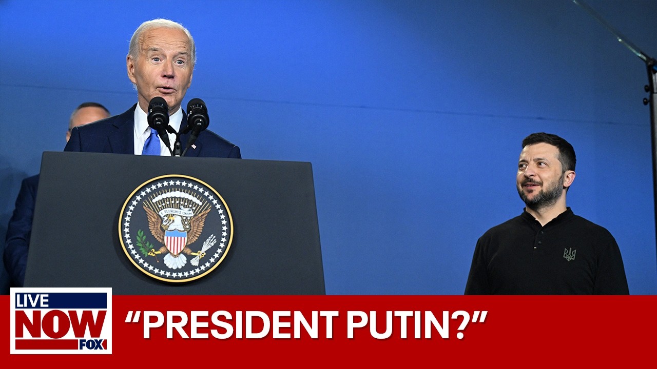 Biden calls Zelenskyy “Putin” at NATO press conference | LiveNOW from FOX