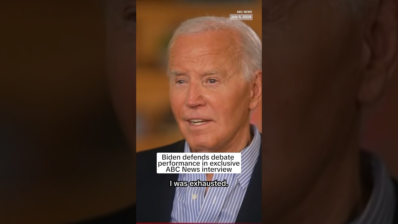 Biden defends debate performance in exclusive ABC News interview