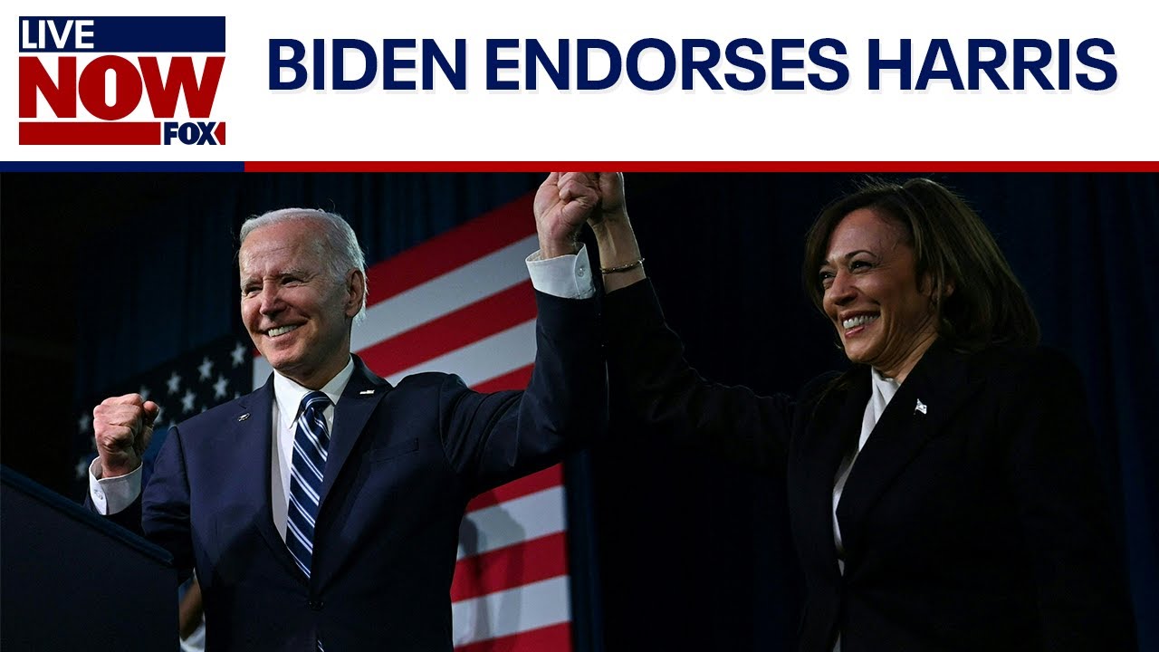 Biden endorses VP Kamala Harris after dropping out | LiveNOW FOX