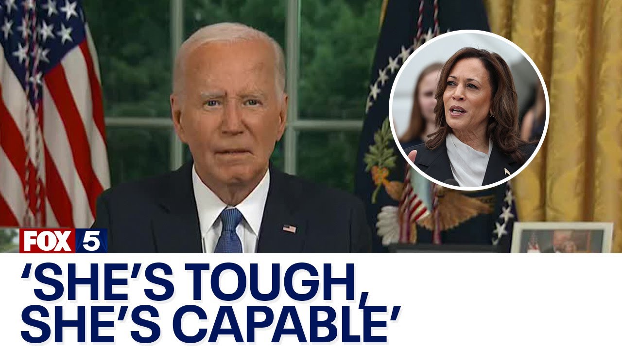 Biden thanks Kamala Harris: ‘She’s tough, she’s capable’ | FOX 5 News
