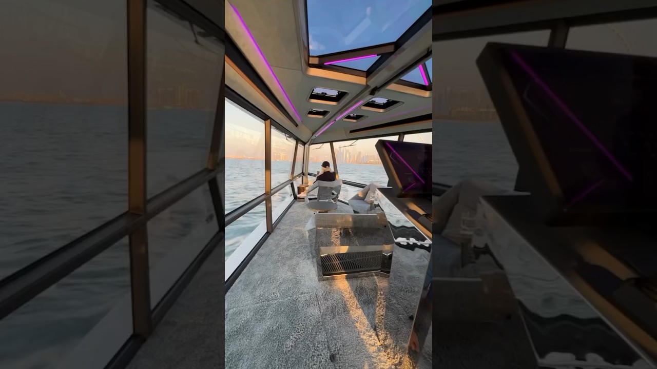 BMW & TYDE made a flying glass yacht and we got to drive it! 😍🔥 #yacht #flying #bmw #tyde