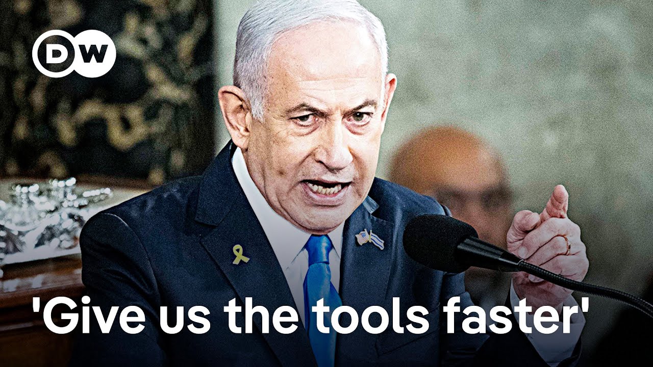 Boycott, protests and standing ovations surround Netanyahu’s speech in the US | DW News