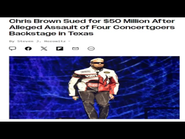 Chris Brown is Getting Sued