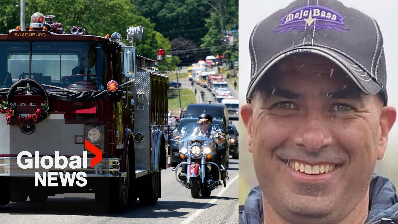 Corey Comperatore, innocent bystander killed in Trump shooting, honoured with funeral procession