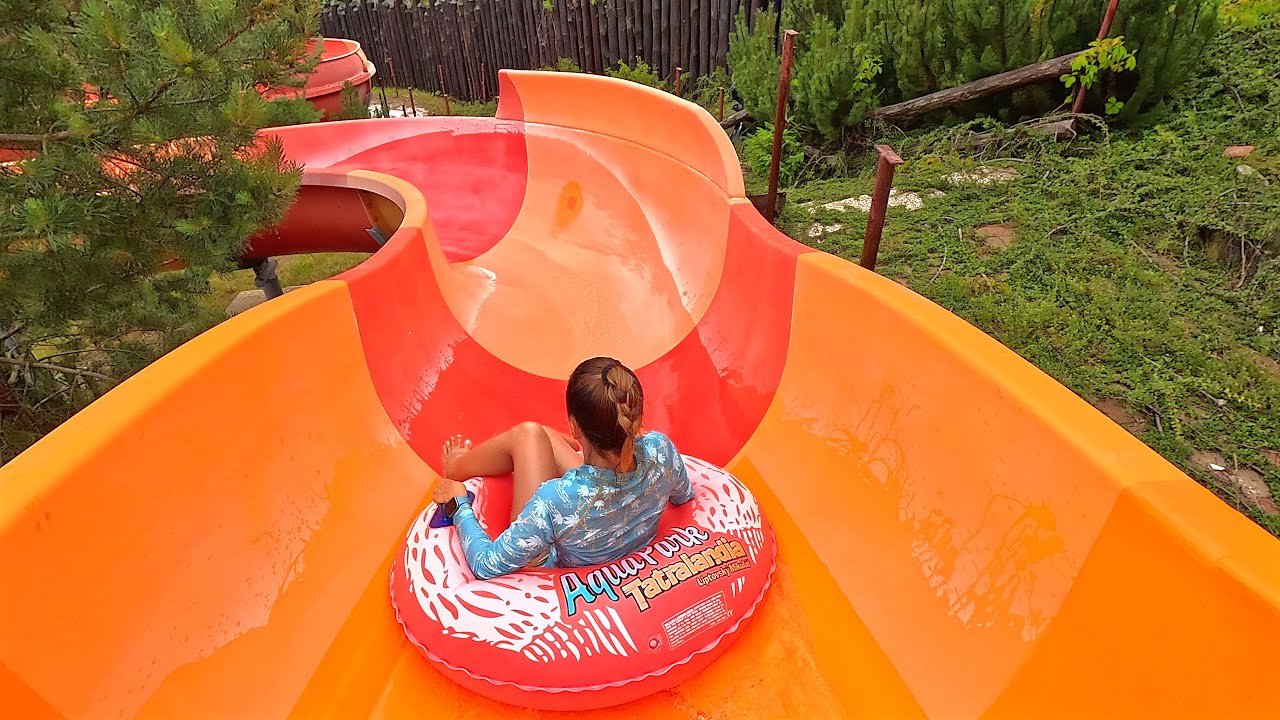 Crazy River 🐬 Water Slide 💦 at Tatralandia 🇸🇰
