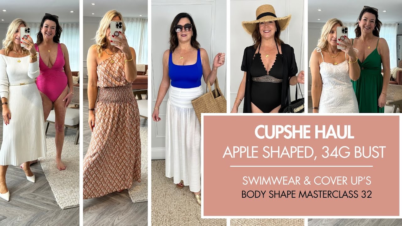 CUPSHE SWIMWEAR HAUL, PART 2 – SIZE 14, 34G BUST. BODY SHAPE MASTERCLASS 32. Melissa Murrell Stylist
