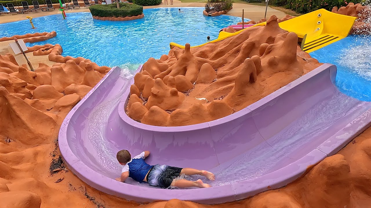Deep Purple 🍆 Water Slide 💦 at Splash Jungle Phuket 🇹🇭