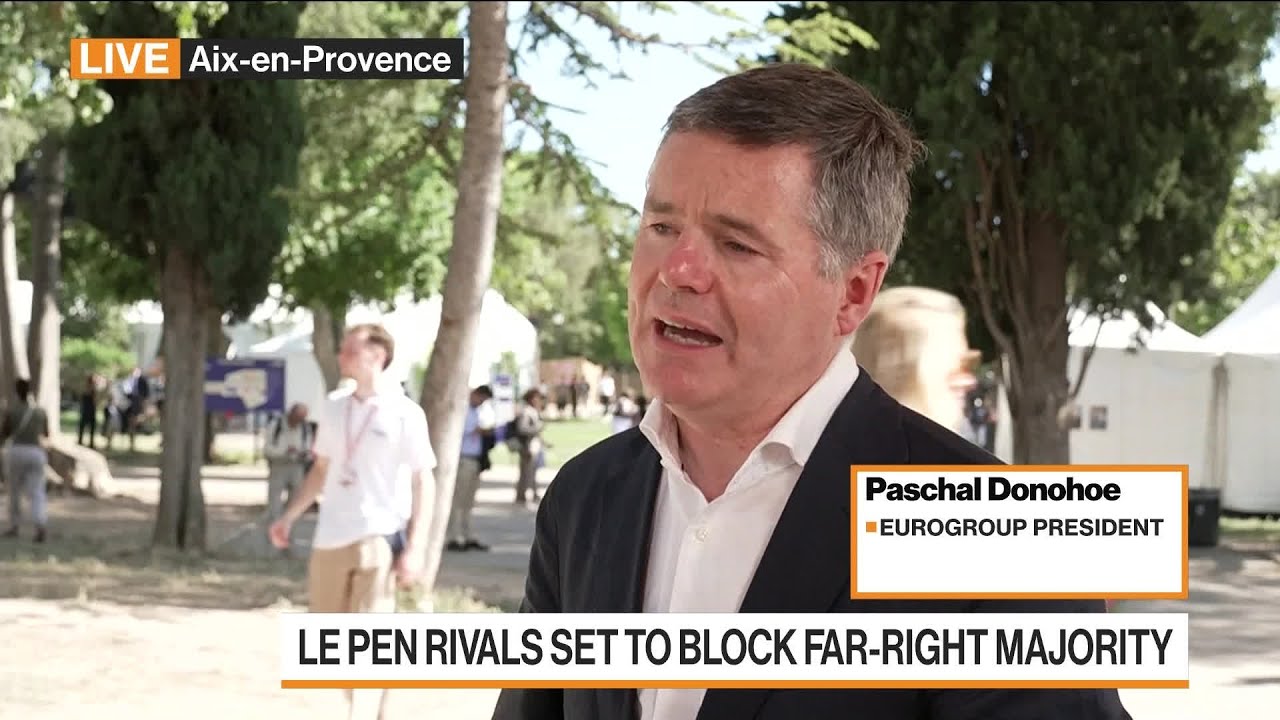 Eurogroup’s Donohoe on French Election, Public Finances