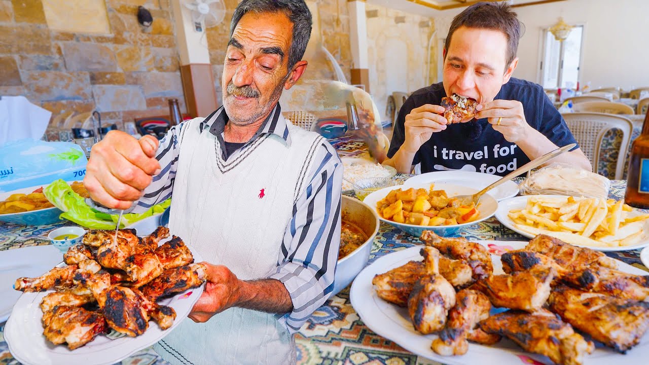 Extreme Garlic Grilled Chicken!! 🍗🇸🇾 SYRIAN FOOD + Amazing Hospitality in Syria!!