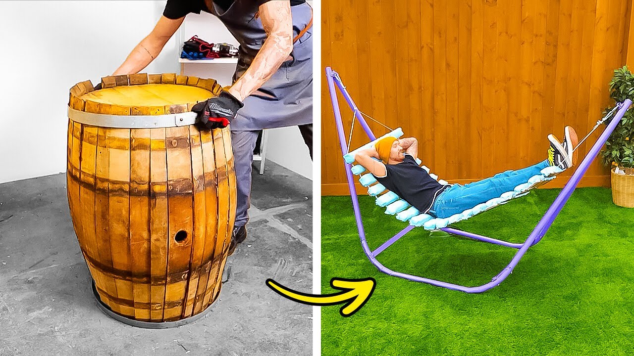 From a Barrel Into a Cozy Hammock: Creative Backyard Ideas