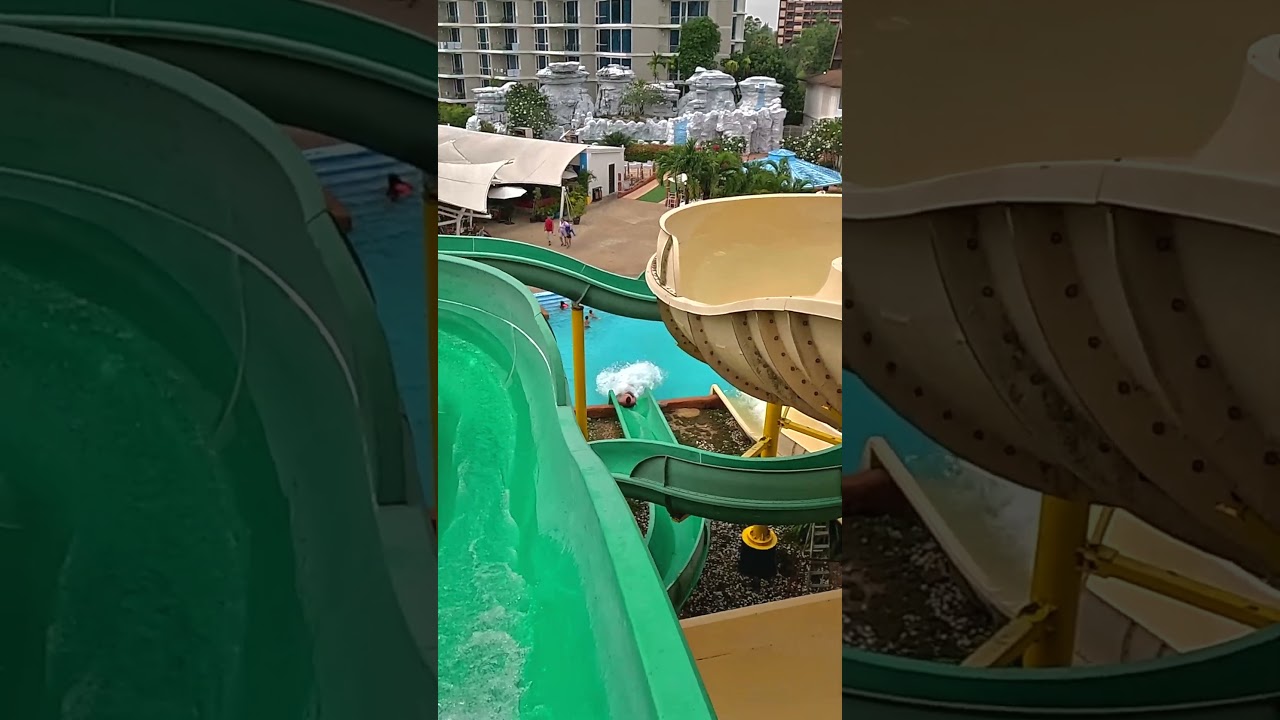 Green Body 🔫 Water Slide 💦 at Splash Jungle Phuket 🇹🇭